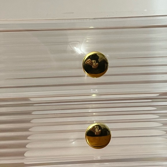 Storage Makeup organizer with two drawers and golden knobs - Picture 6 of 6